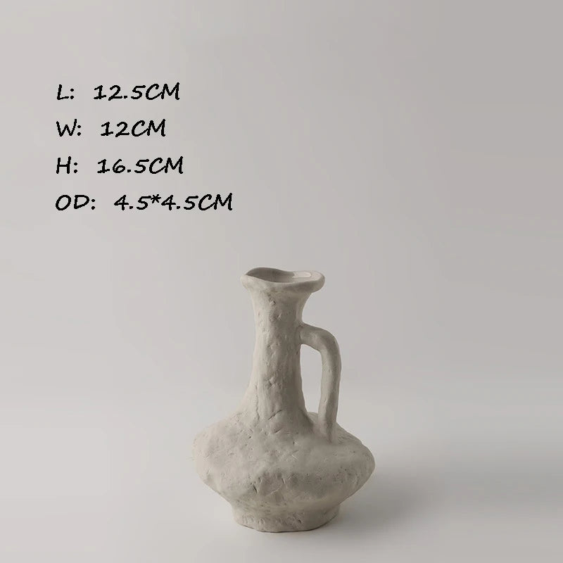 Scandinavian White Ceramic Vase