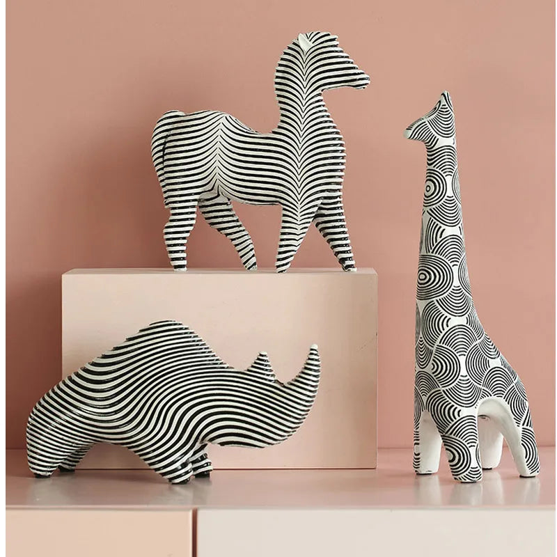 Nordic Animal Figurine Decor