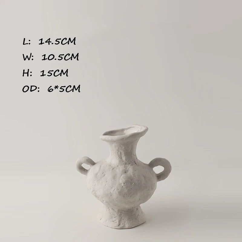 Scandinavian White Ceramic Vase