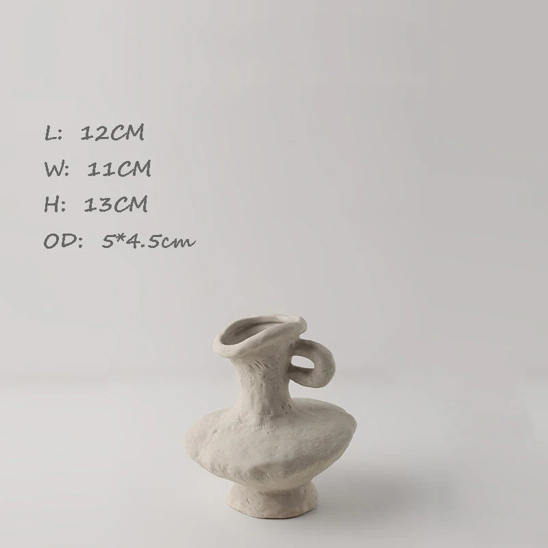 Scandinavian White Ceramic Vase