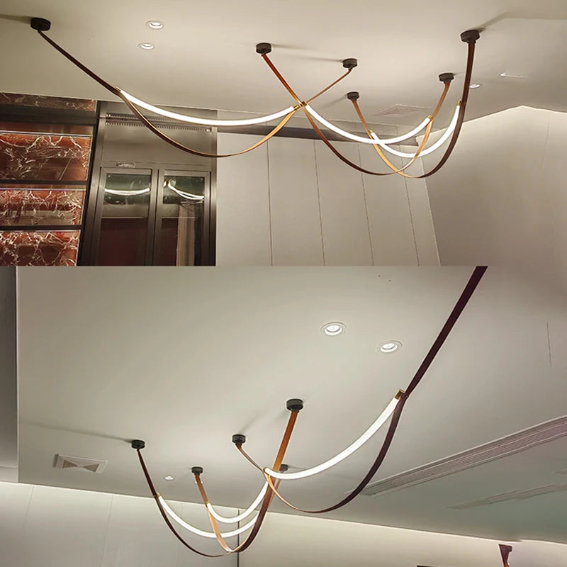 Nordic Leather Wabi-Sabi Pendant Light