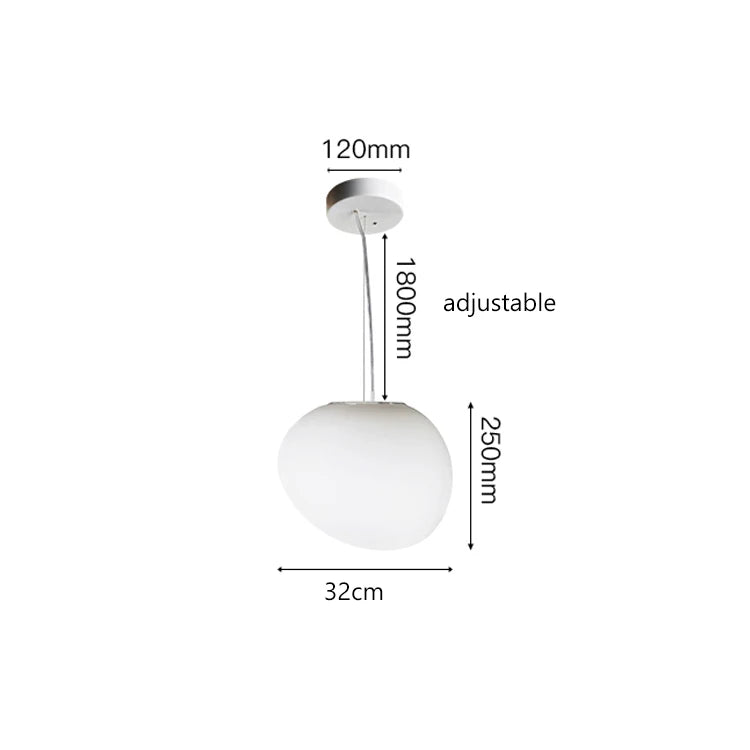 Cobblestone Glass Pendant Light