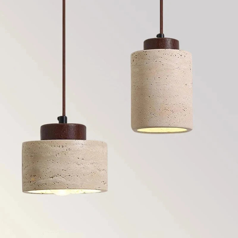Japanese Stone Pendant Light