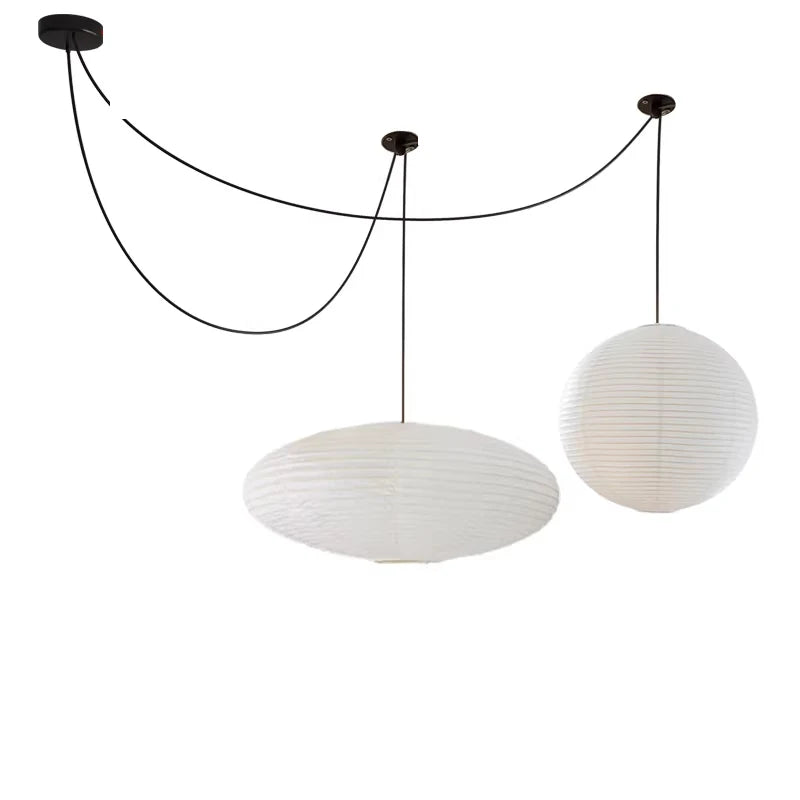 Simple Nordic Rice Paper Pendant Light