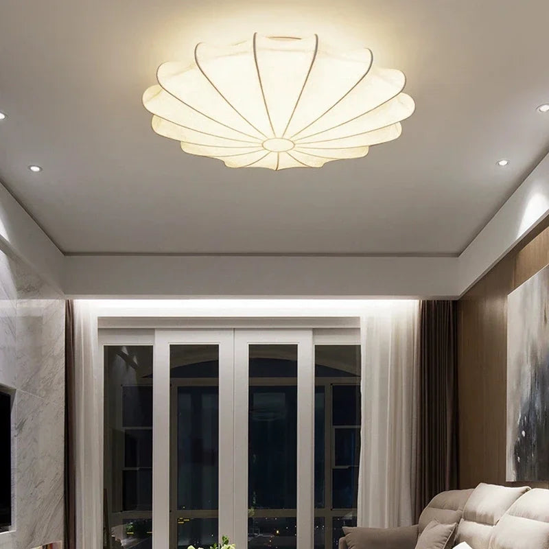 Nordic Silk Wabi-Sabi Ceiling Lamp