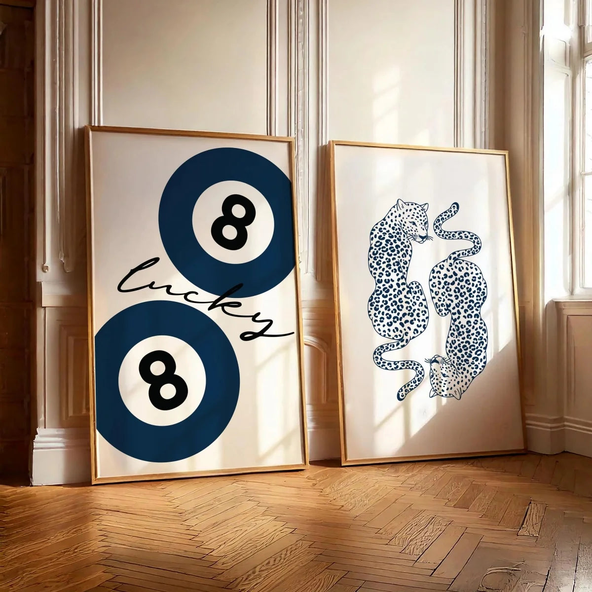 Retro Funky Animal Canvas Set