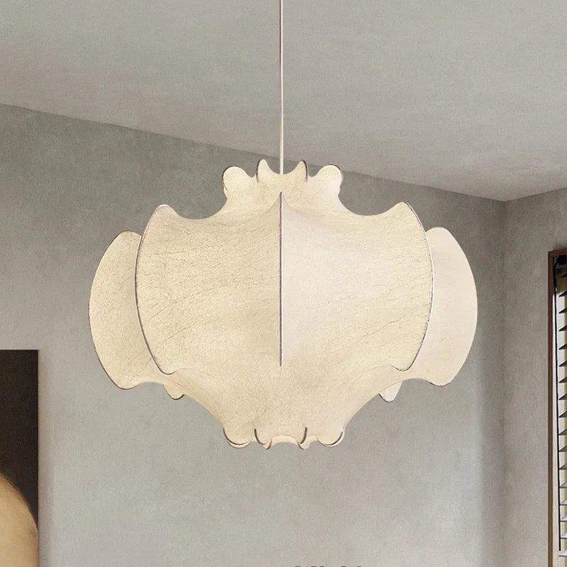 Nordic Wabi-Sabi Silk Pendant Light