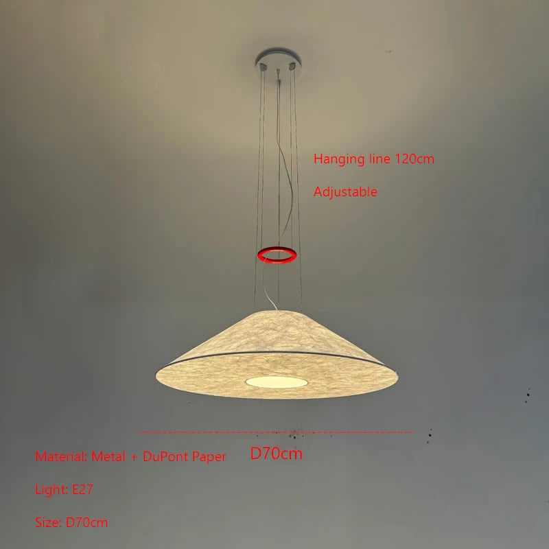 Nordic Wabi-Sabi Paper Pendant Light