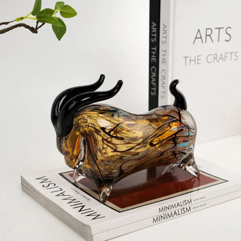 Luxury Glass Cow Ornament