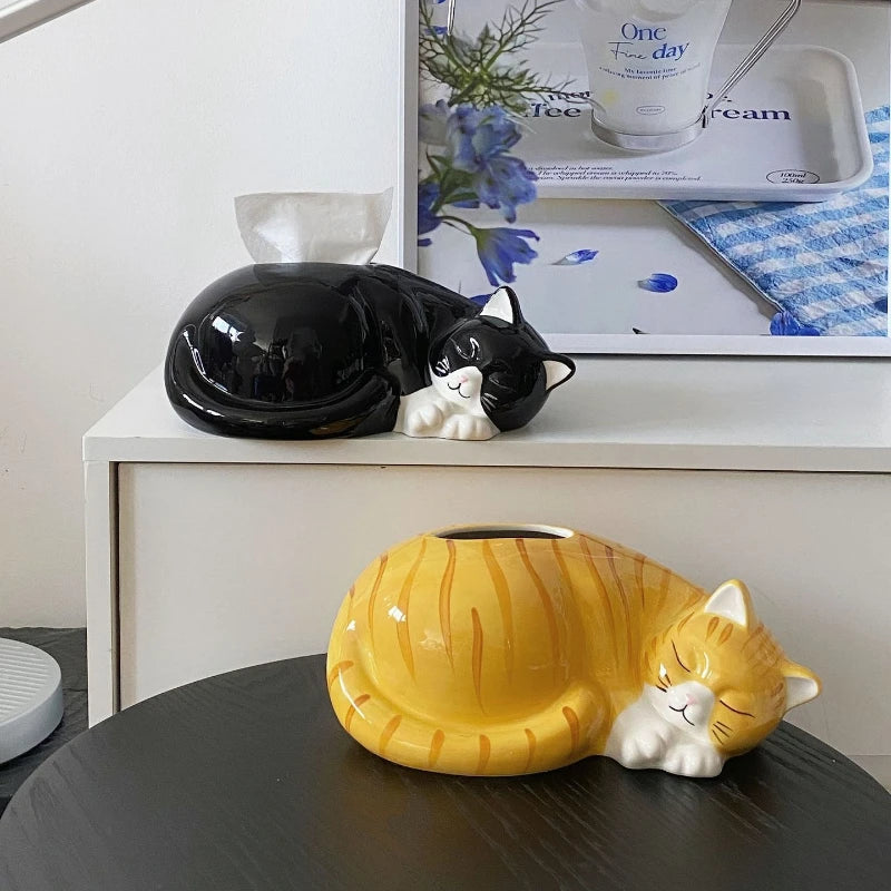 Cute Cat Tissue Box