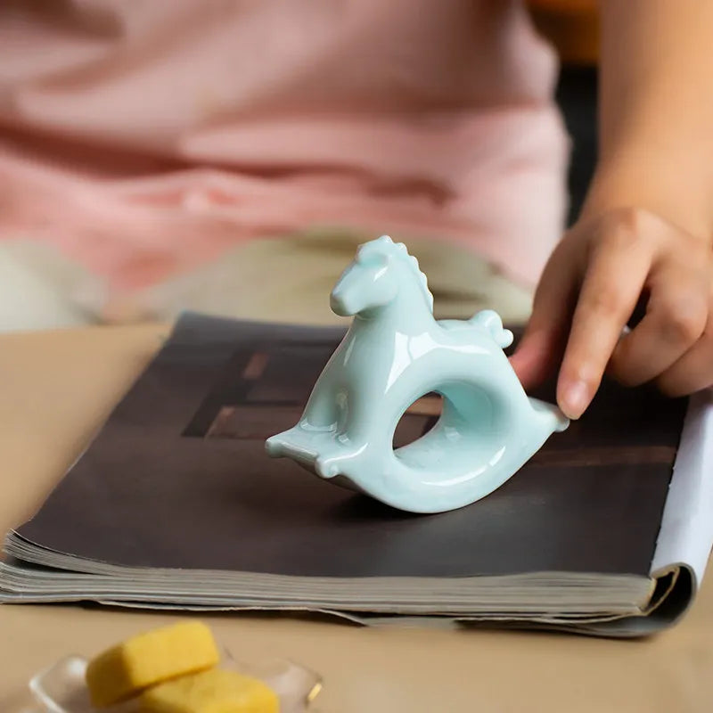 Ceramic Rocking Horse Ornament