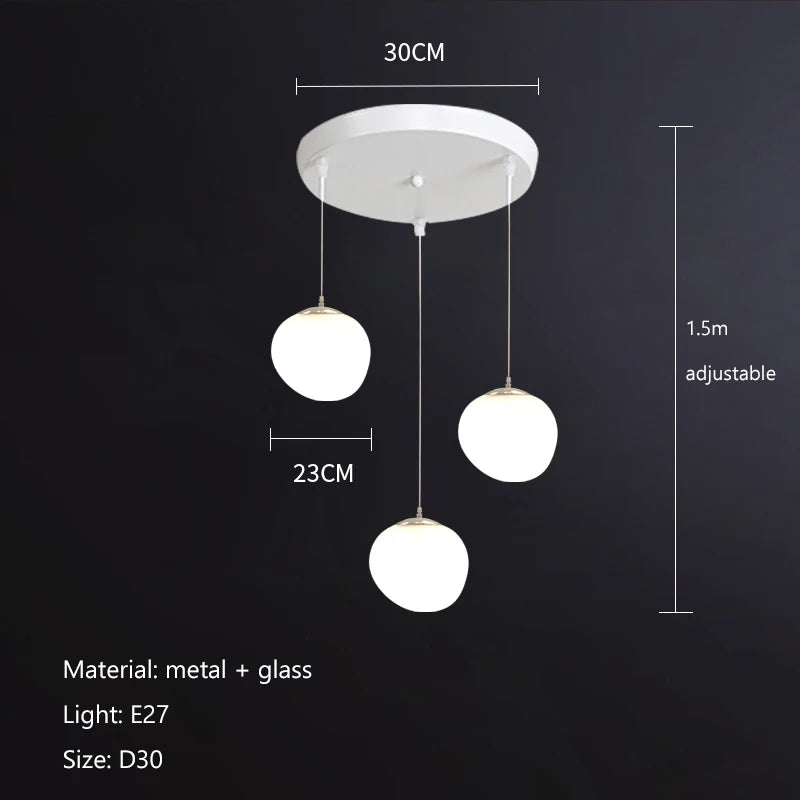 Cobblestone Glass Pendant Light