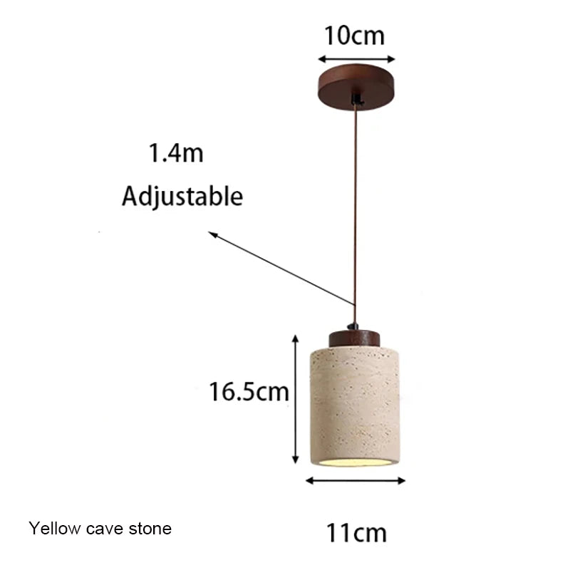 Japanese Stone Pendant Light
