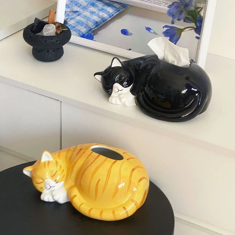 Cute Cat Tissue Box