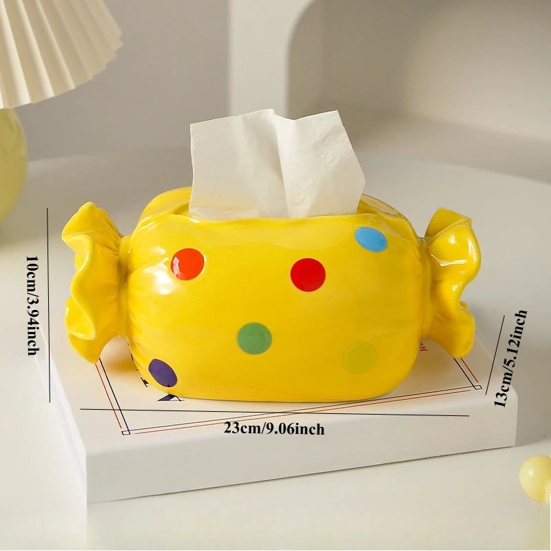 Candy Ceramic Tissue Box