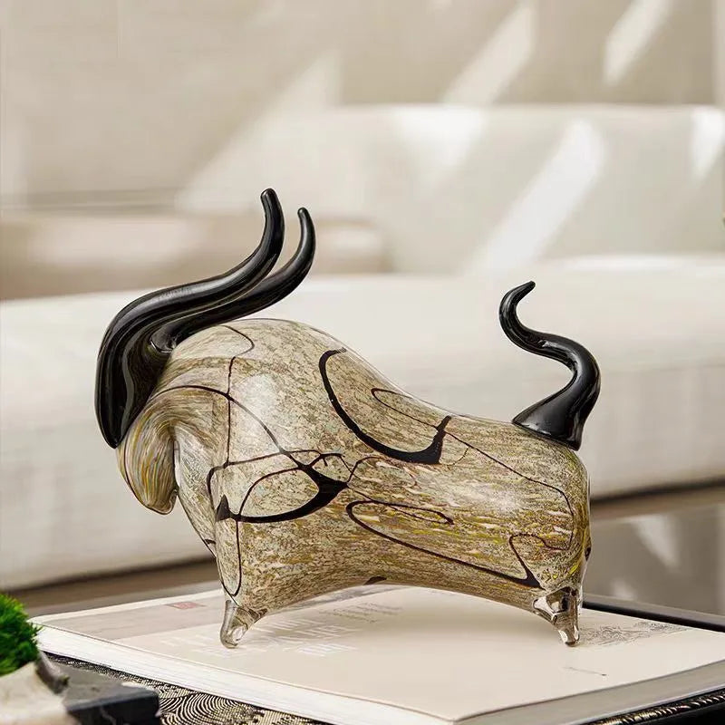 Luxury Glass Cow Ornament