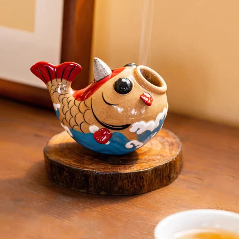 Koi Reverse Flow Incense Burner