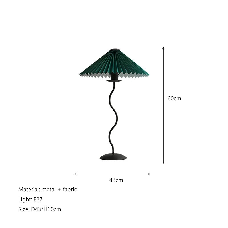 Nordic Pleated Fabric Floor Lamp