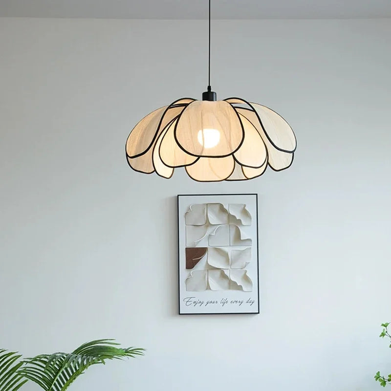 Nordic Petal Wabi-Sabi Pendant Light