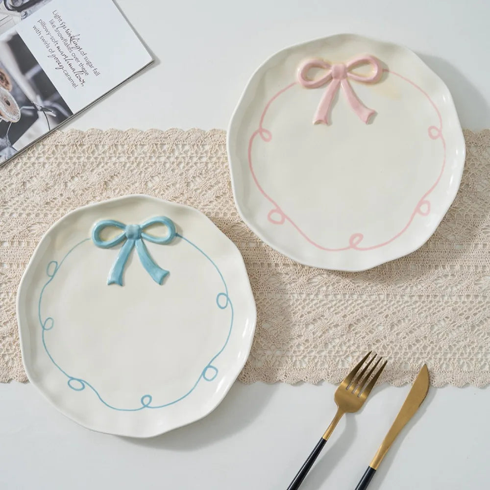 Ceramic Bow Snack Plate