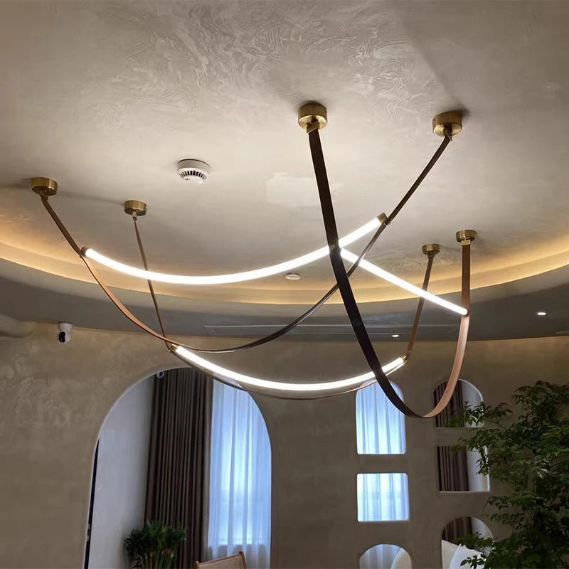 Nordic Leather Wabi-Sabi Pendant Light