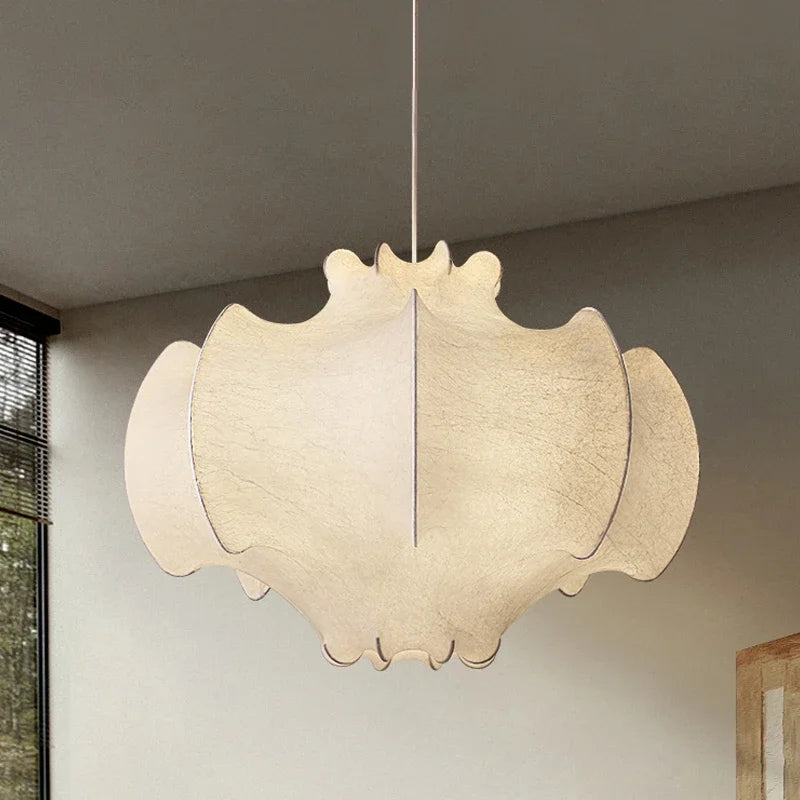 Nordic Wabi-Sabi Silk Pendant Light