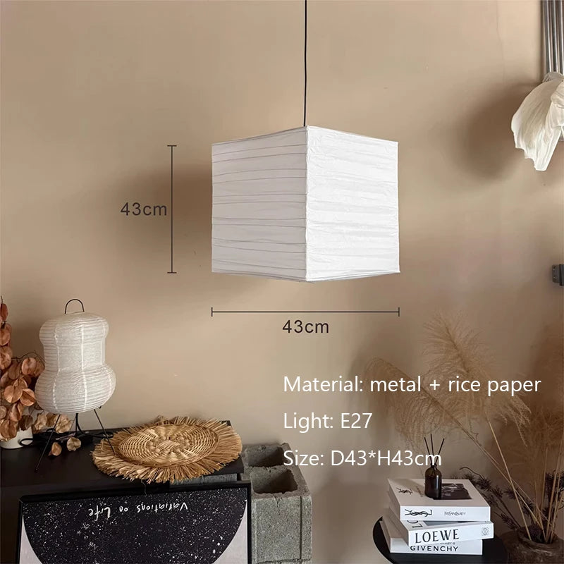 Calm Nordic Rice Paper Pendant Light
