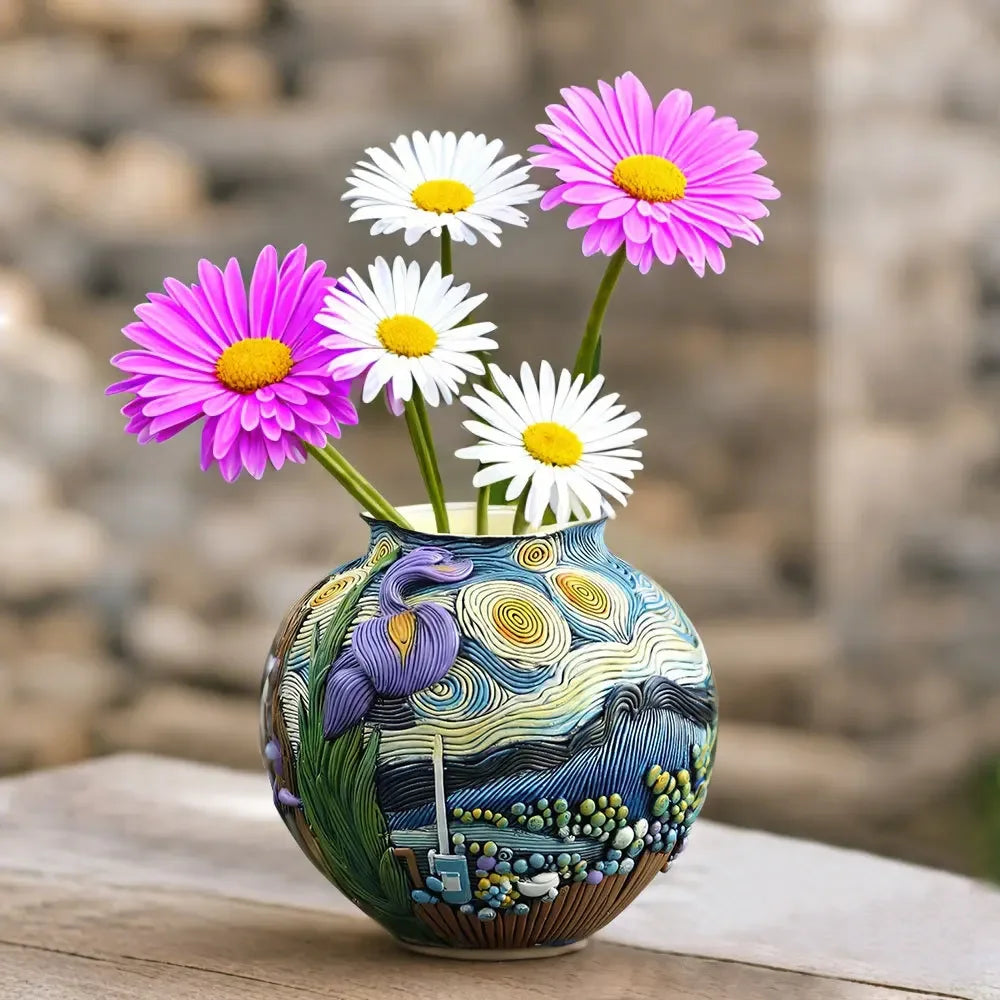 Nordic Resin Round Vase