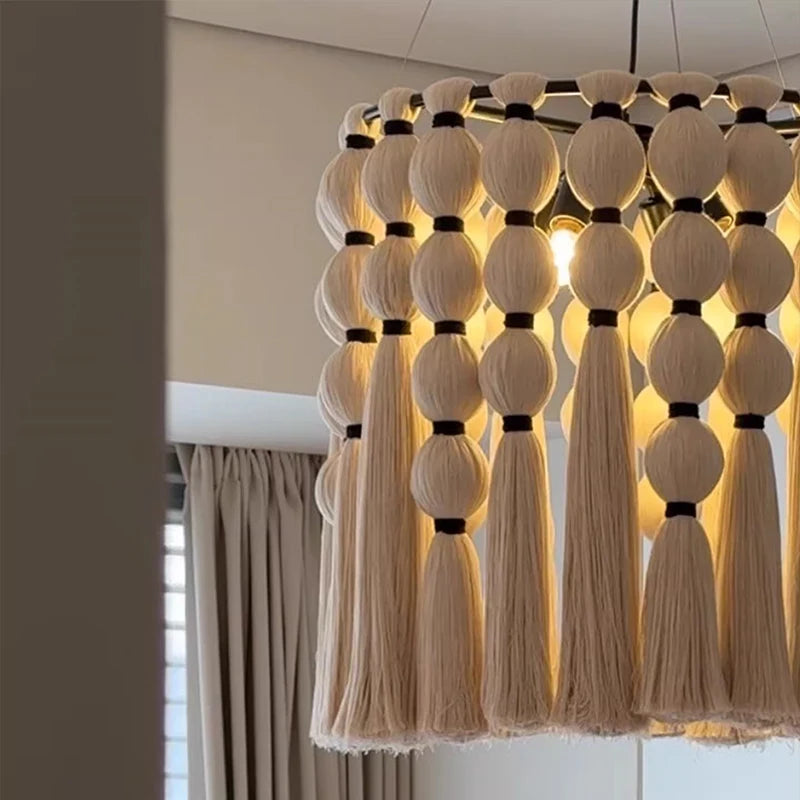 Nordic Tassel Rope Pendant Light