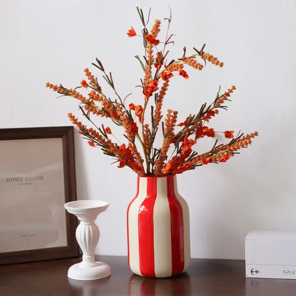 Striped Nordic Ceramic Vase