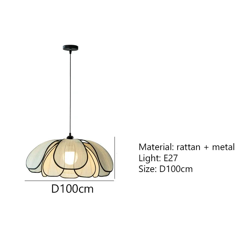 Nordic Petal Wabi-Sabi Pendant Light