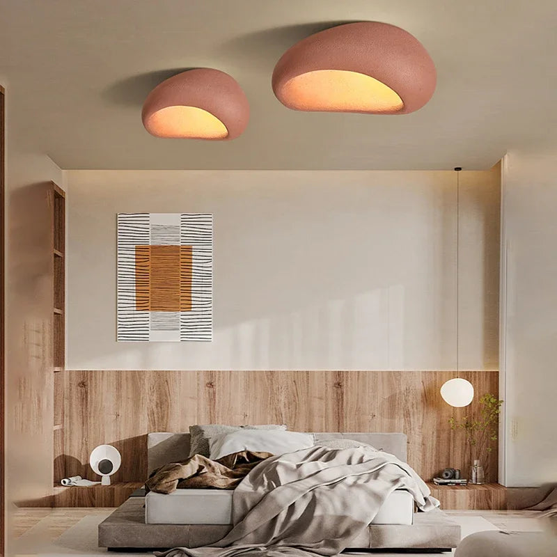 Nordic Cream Wabi-Sabi Ceiling Lamp