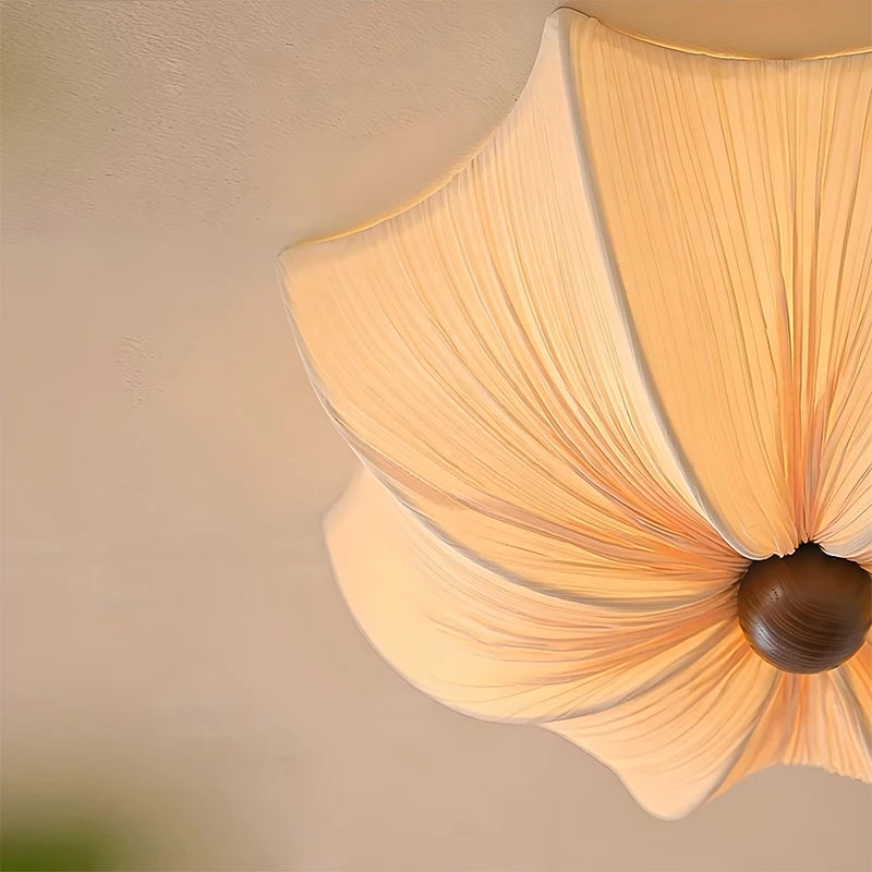 Nordic Wabi-Sabi Fabric Ceiling Light
