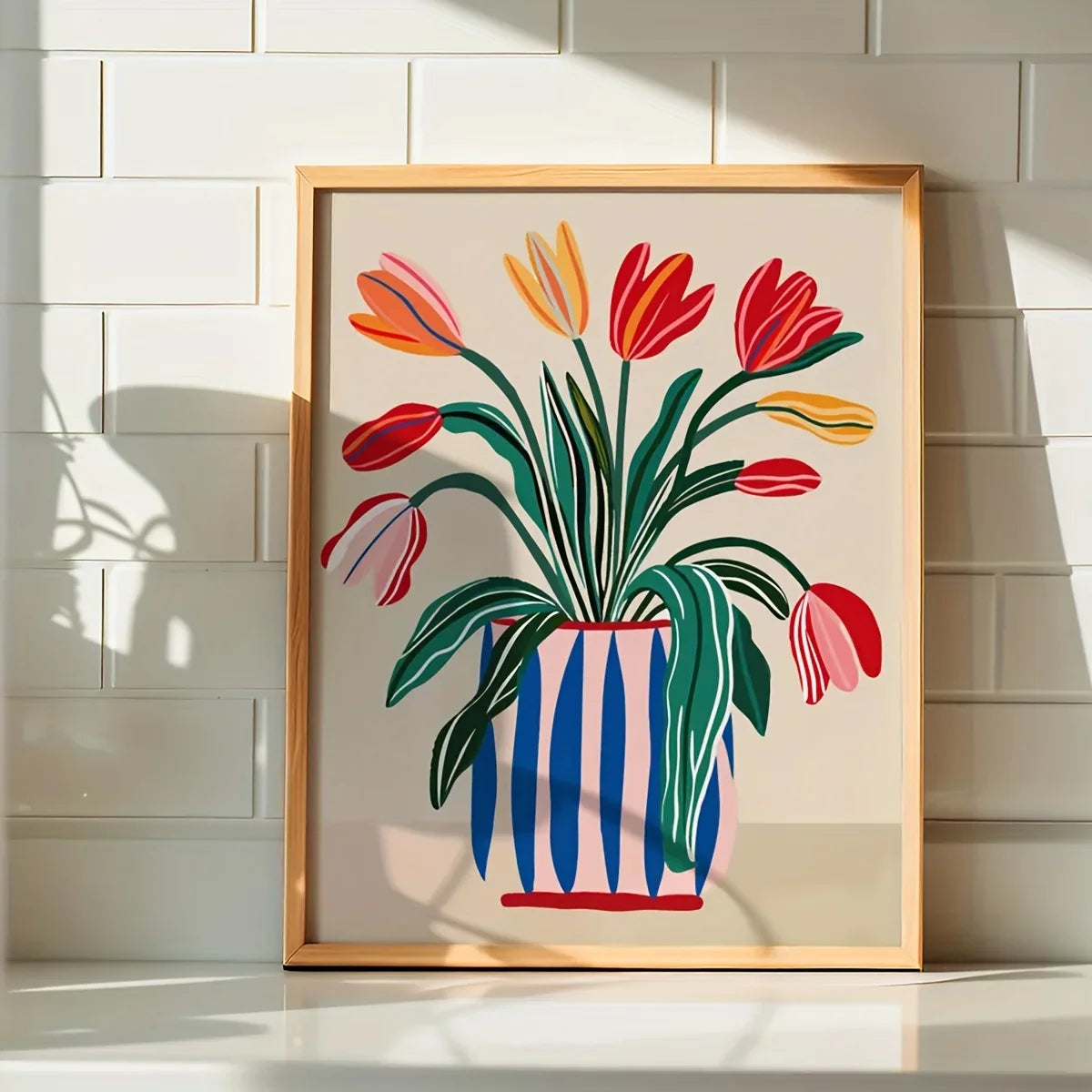 Colorful Tulip Canvas Set