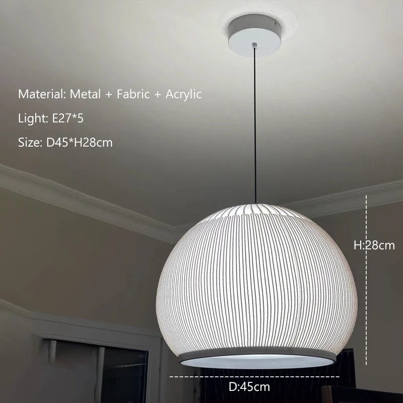 Nordic Woven Fabric Pendant Light