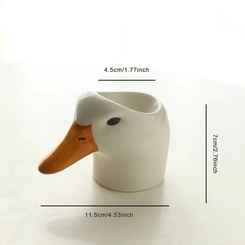 Swan Head Ceramic Egg Plate