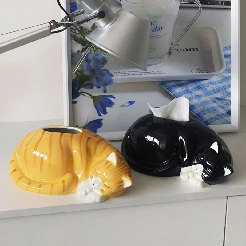 Cute Cat Tissue Box