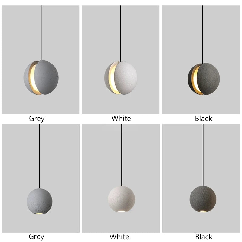 Nordic Cement Planet Pendant Light