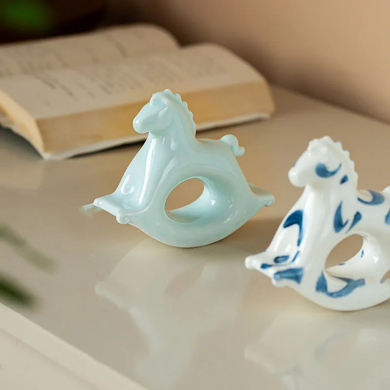 Ceramic Rocking Horse Ornament