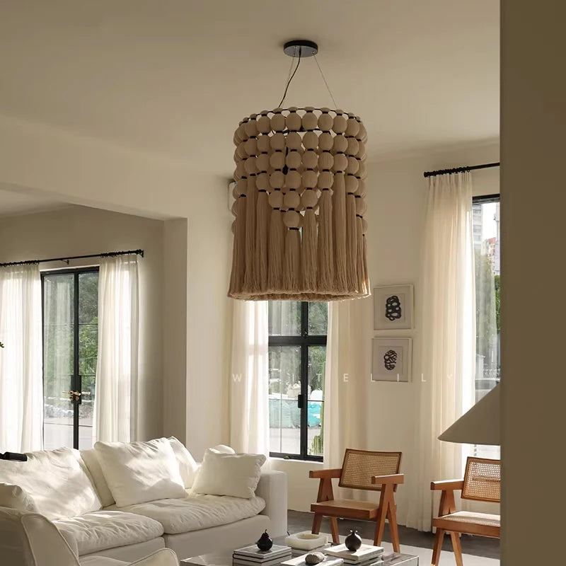 Nordic Tassel Rope Pendant Light