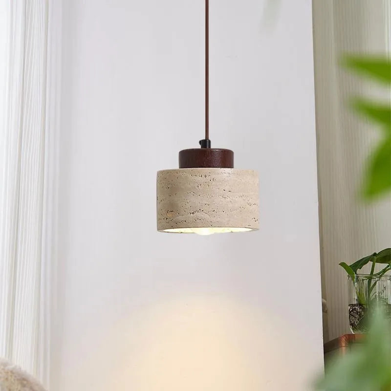 Japanese Stone Pendant Light
