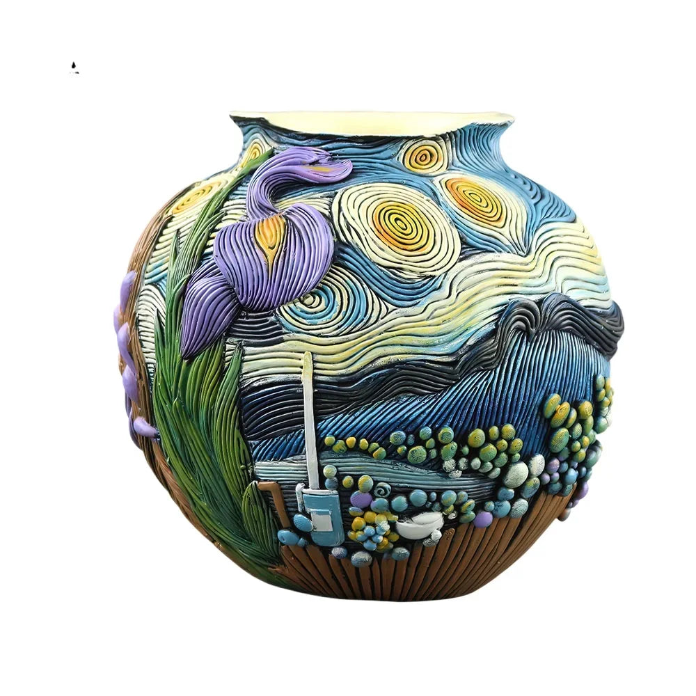 Nordic Resin Round Vase