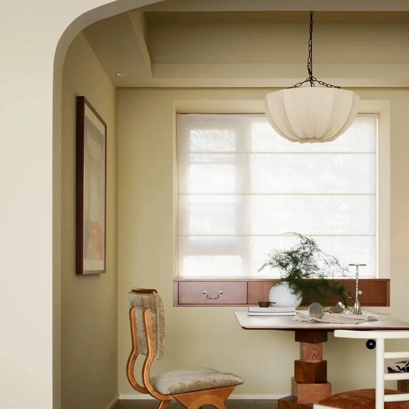 Wabi-Sabi Fabric Pendant Lamp