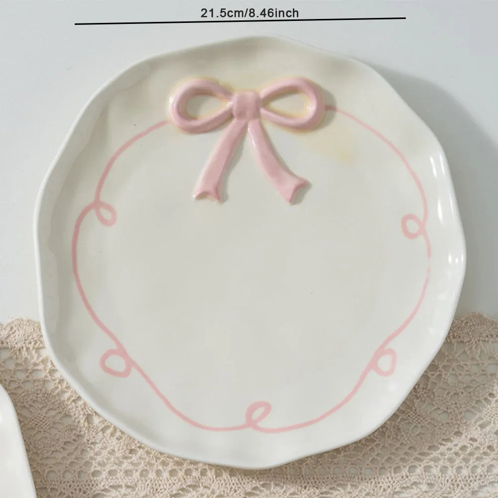 Ceramic Bow Snack Plate