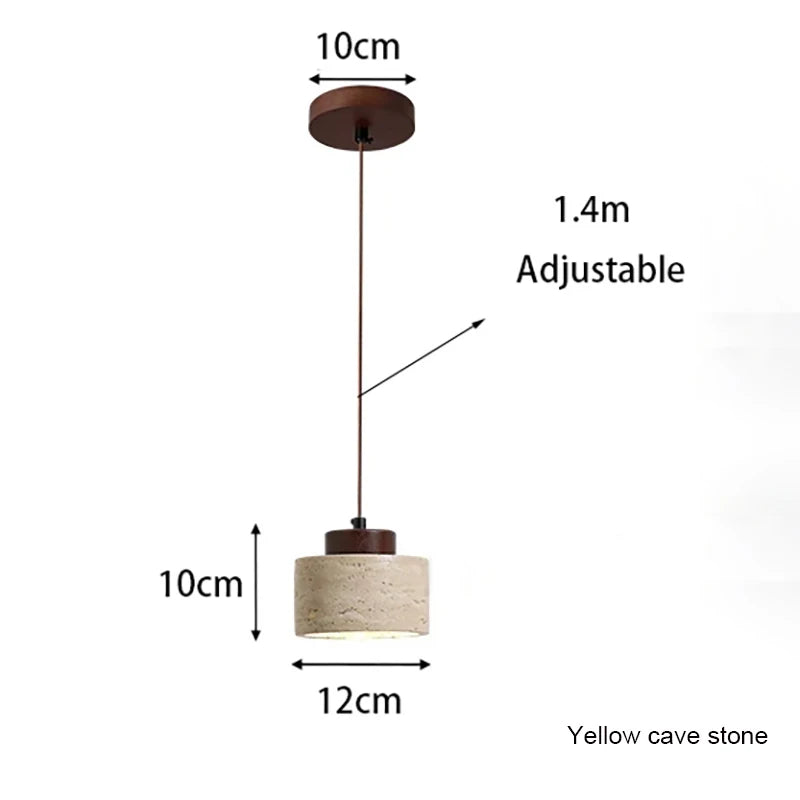 Japanese Stone Pendant Light