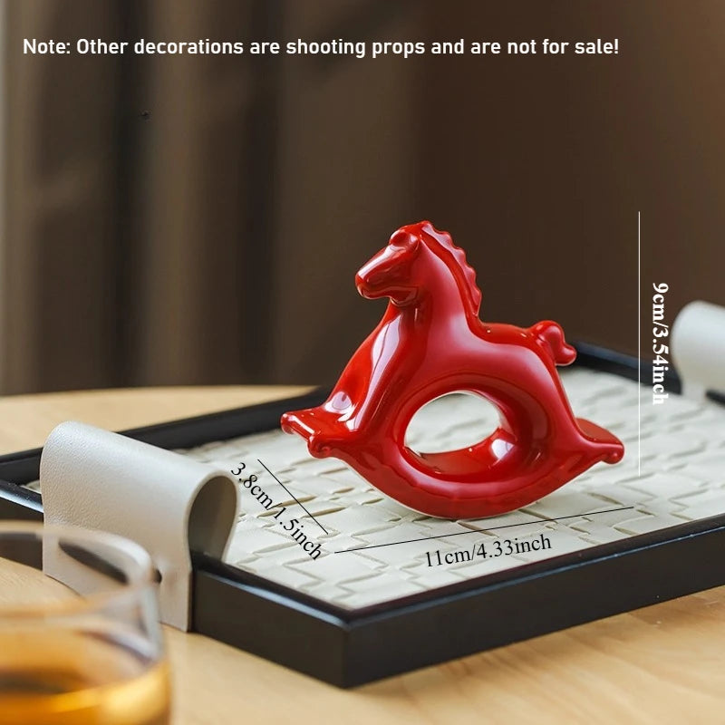 Ceramic Rocking Horse Ornament