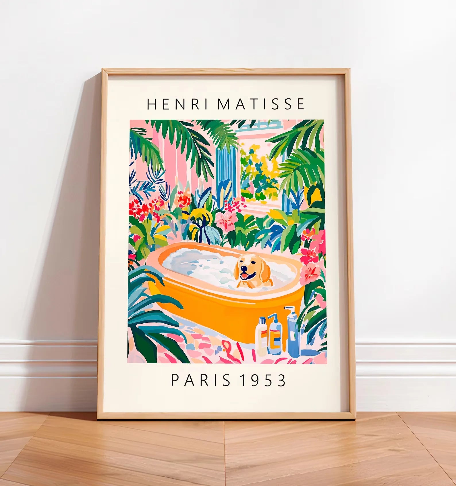 Funny Cat Bathroom Poster