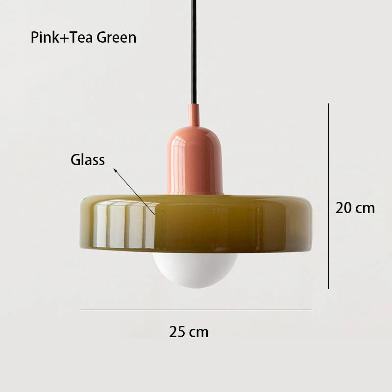 Nordic Retro Glass Pendant Light