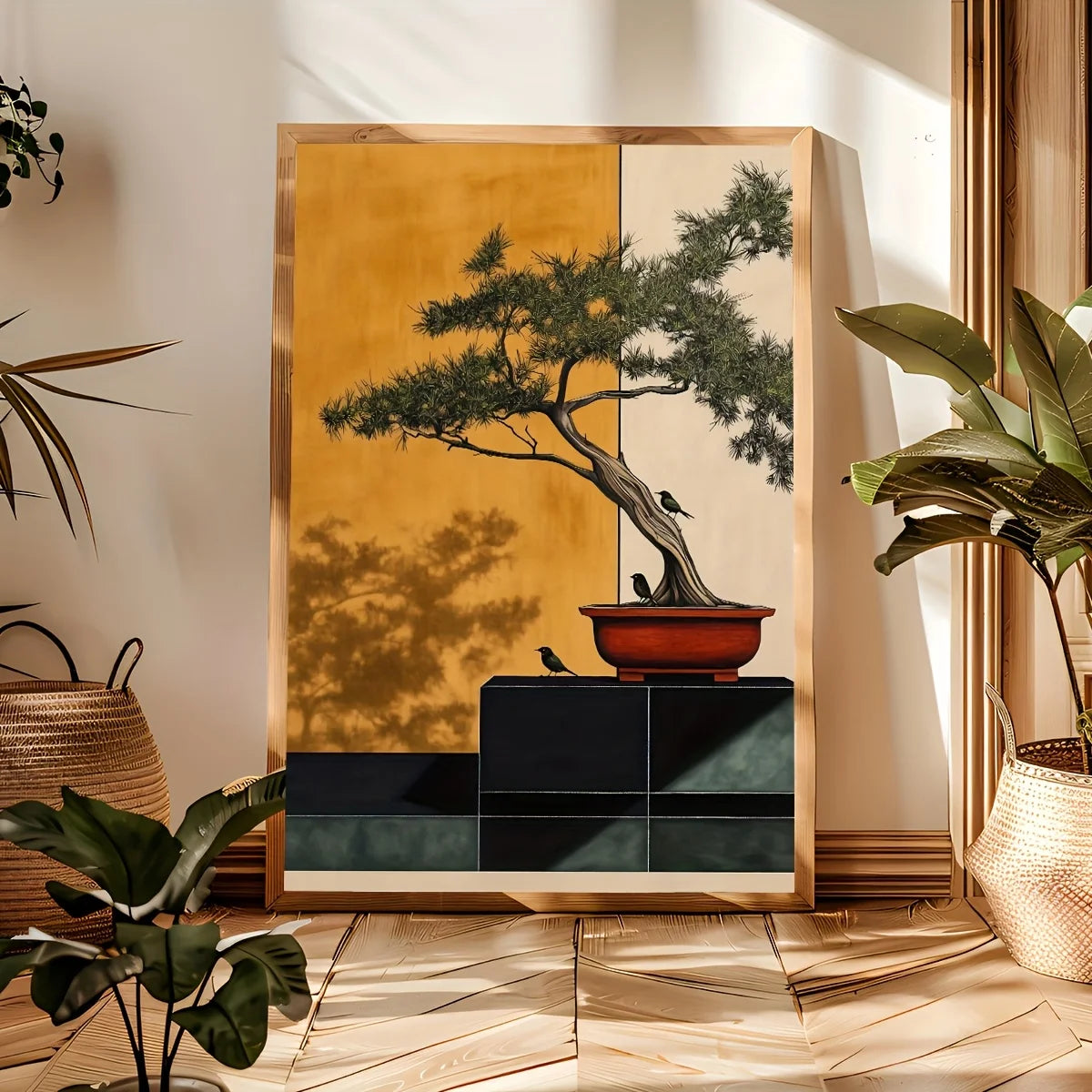 Japandi Bonsai Canvas Art