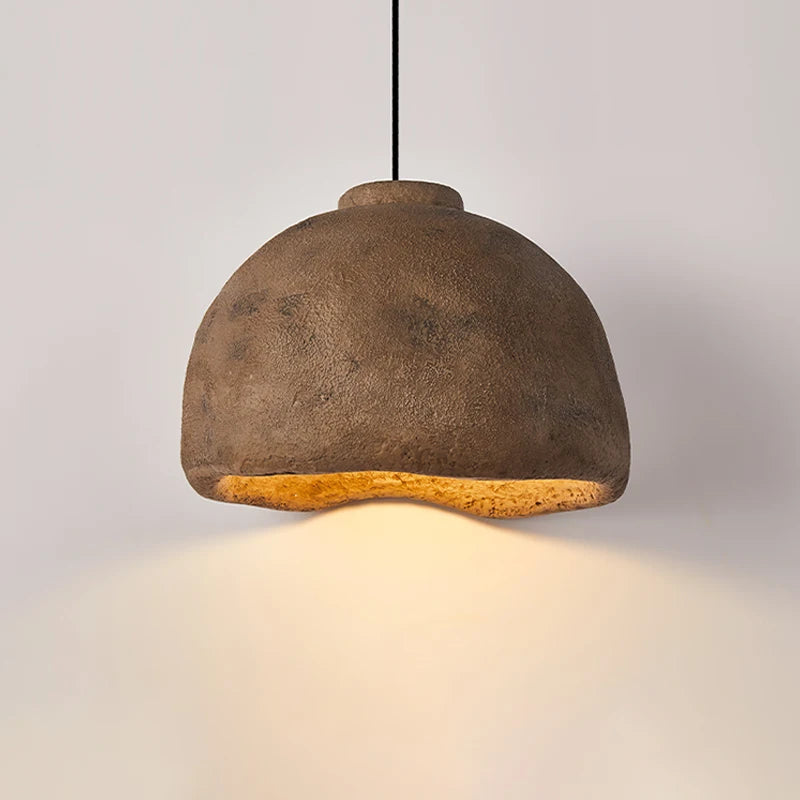 Nordic Wabi-Sabi Resin Pendant Light